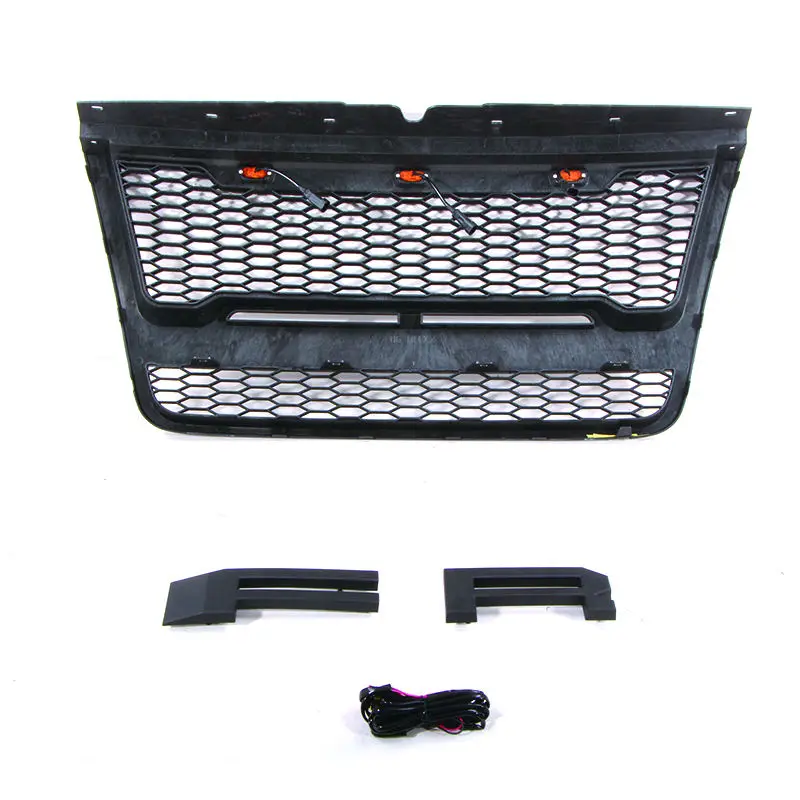 Front Racing Grills Grille For Trims Front Bumper Grilles With 4pcs Letters For 2006 2007 2008 2009 2010 FORD EXPLORER