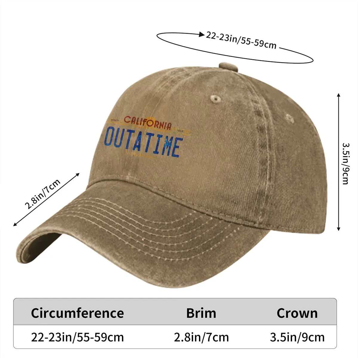 Outatime Baseball Cap Men Hats Women Visor Protection Snapback Back to the Future Film Caps