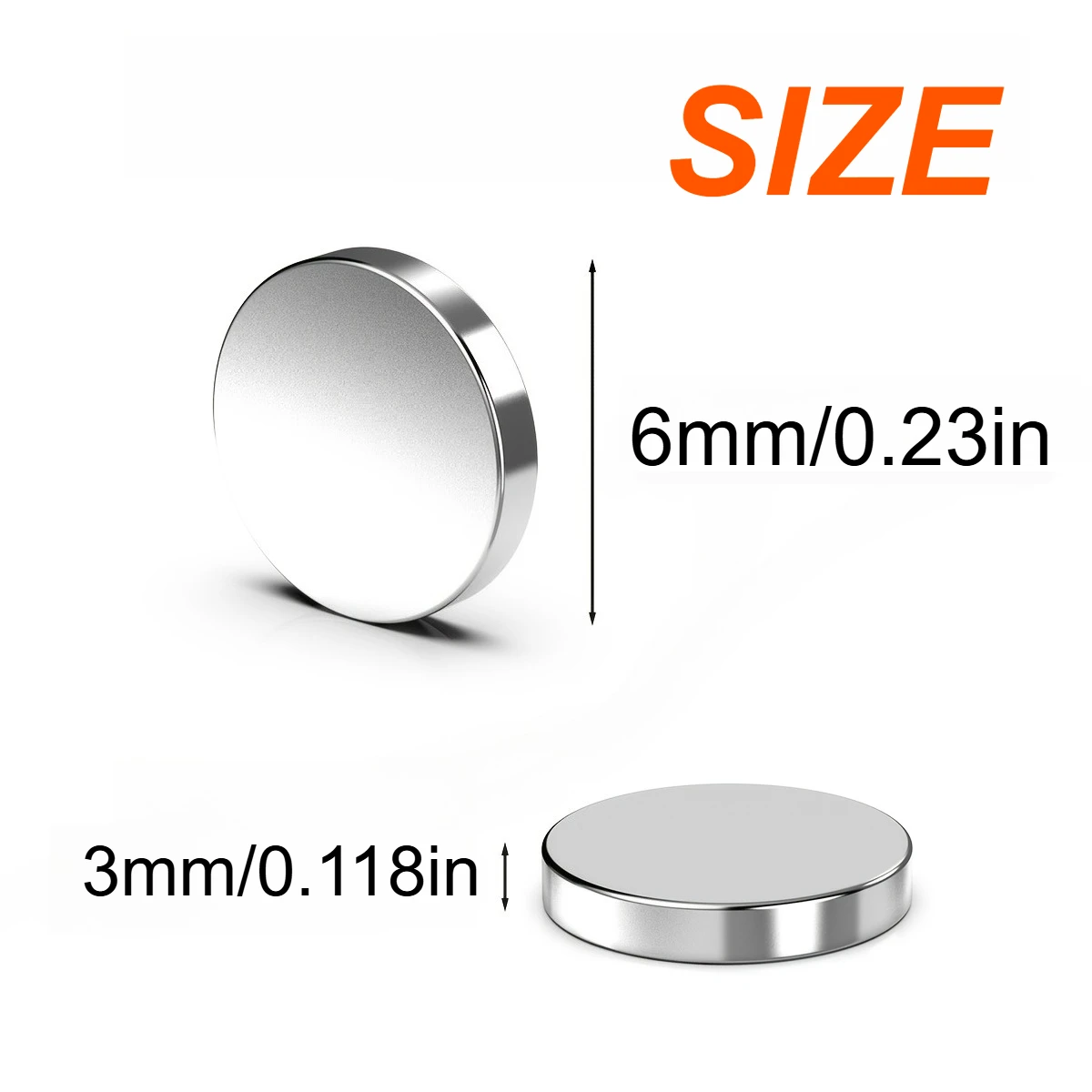 6x3mm circular mini whiteboard magnet, suitable for shelf classification, Halloween DIY, home, bathroom accessories, photo wall view 2