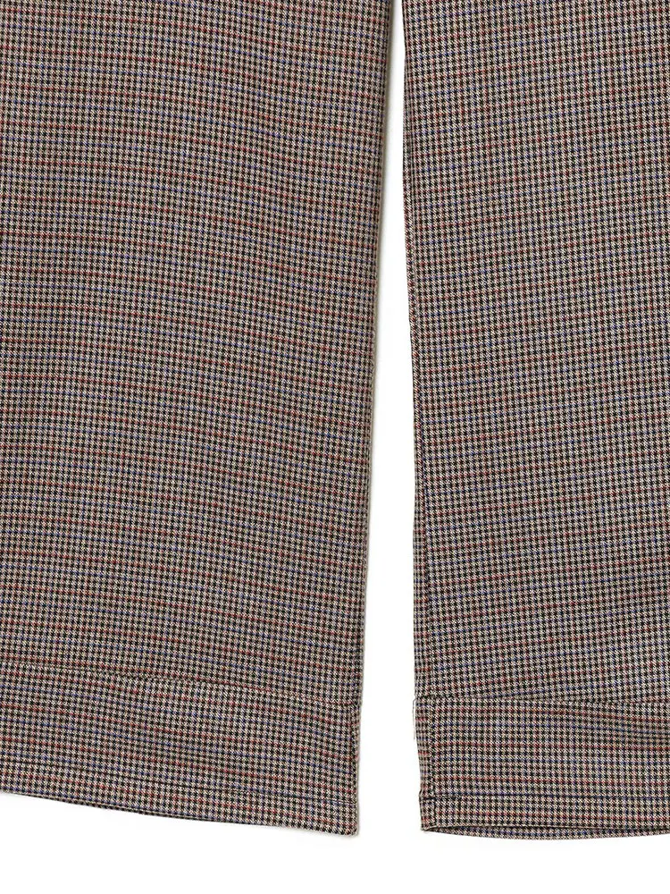 NLZGMSJ النساء 2026 ربيع الخريف فحص السراويل عالية الخصر السراويل المستقيمة الإناث بناطيل كاجوال مع حزام بانت Y2K