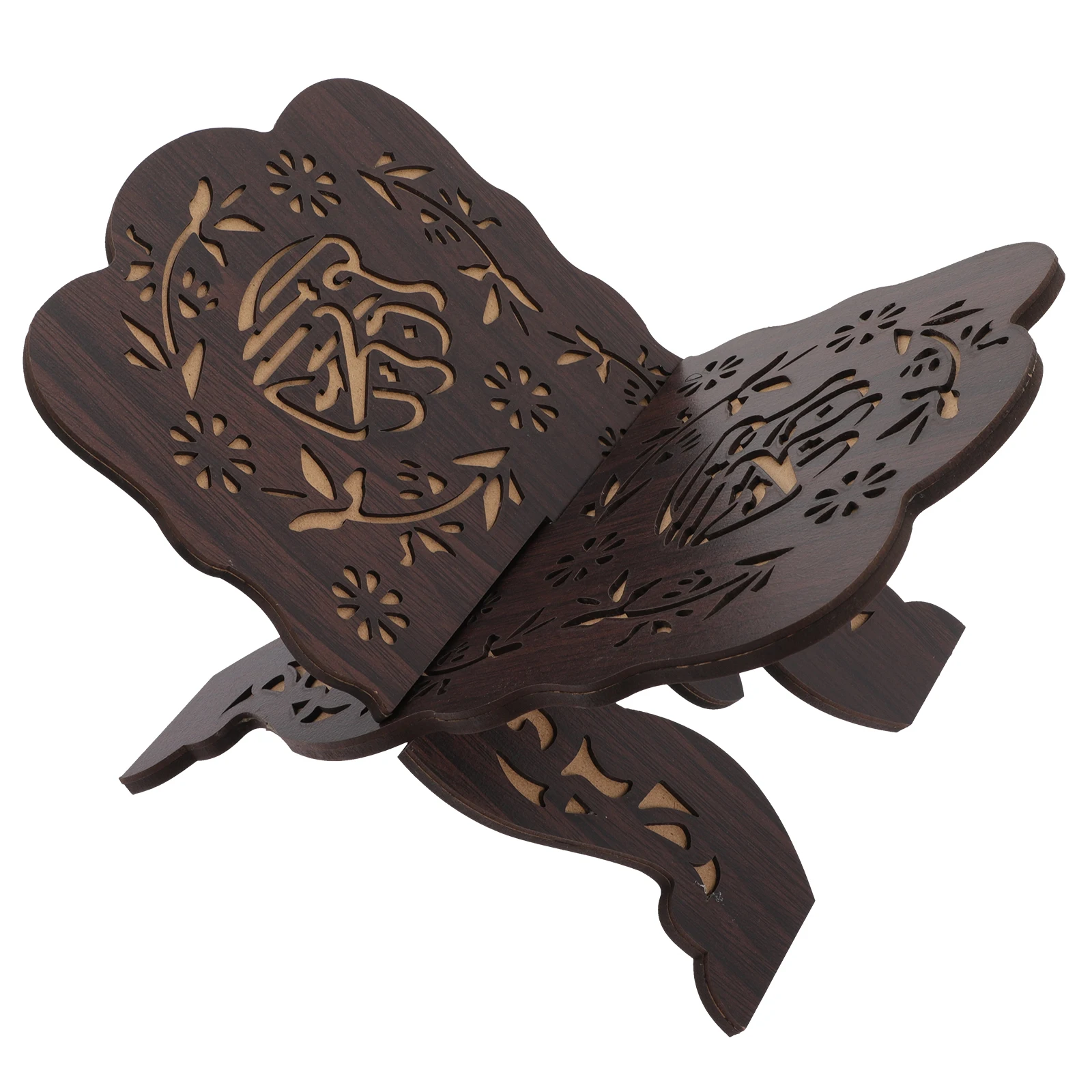 Wooden Scripture Chanting Portable Household Hall Home Reading Accessory Compact Storage Stand Multi-functional