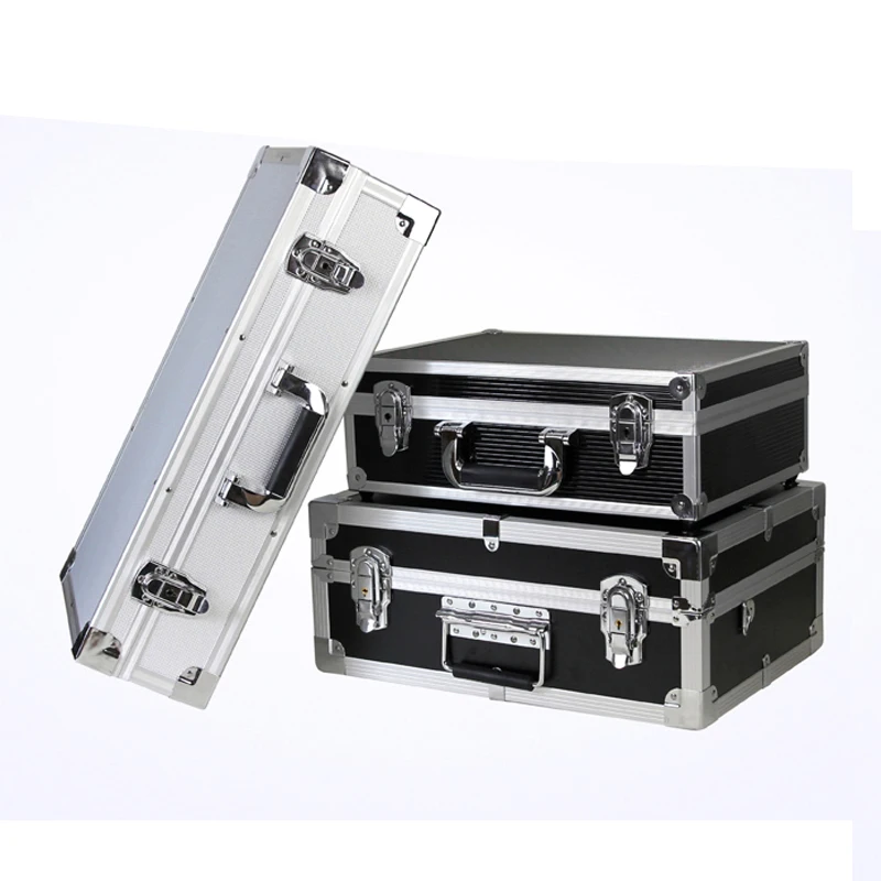 Large Trolley Box Toolbox Aluminum Alloy Portable Case Display Household Storage Hardware Equipment Instrument Collecting