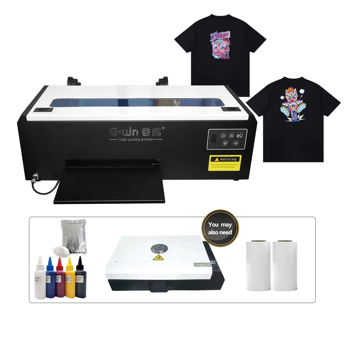 New ideas for small business G200 dtf desktop t-shirt printing machine work with oven a4 dtf printer