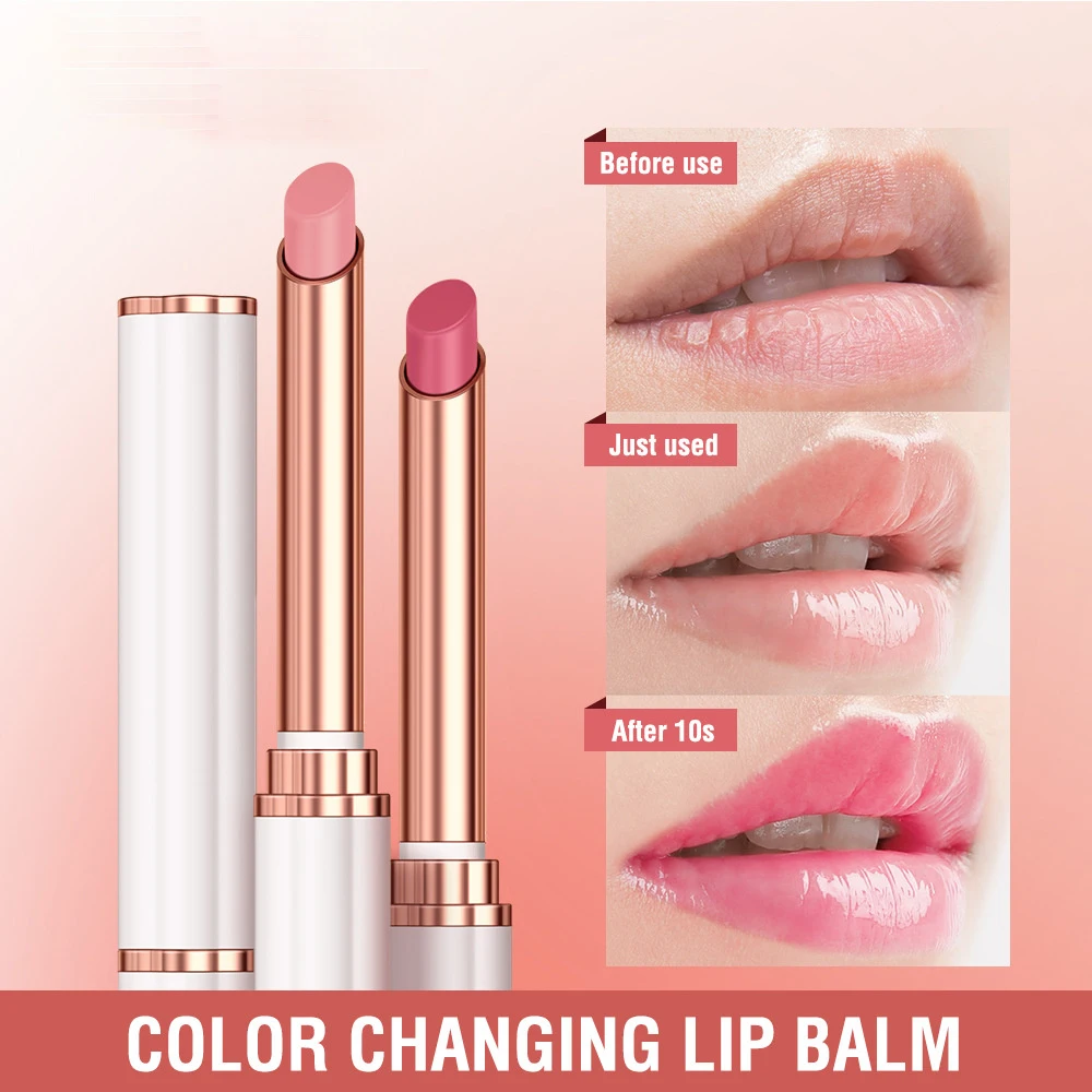 Color Changing Lipstick Moisturizing Lip Balm Nourising Long Lasting Lip Gloss Natural Beeswax Lip Care Cosmetics