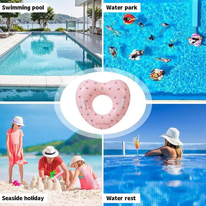 Hartvorm zwembadbuizen opblaasbare zwembadring water levensreddende benodigdheden voor stranddouche bruiloft bruids verloving afstuderen