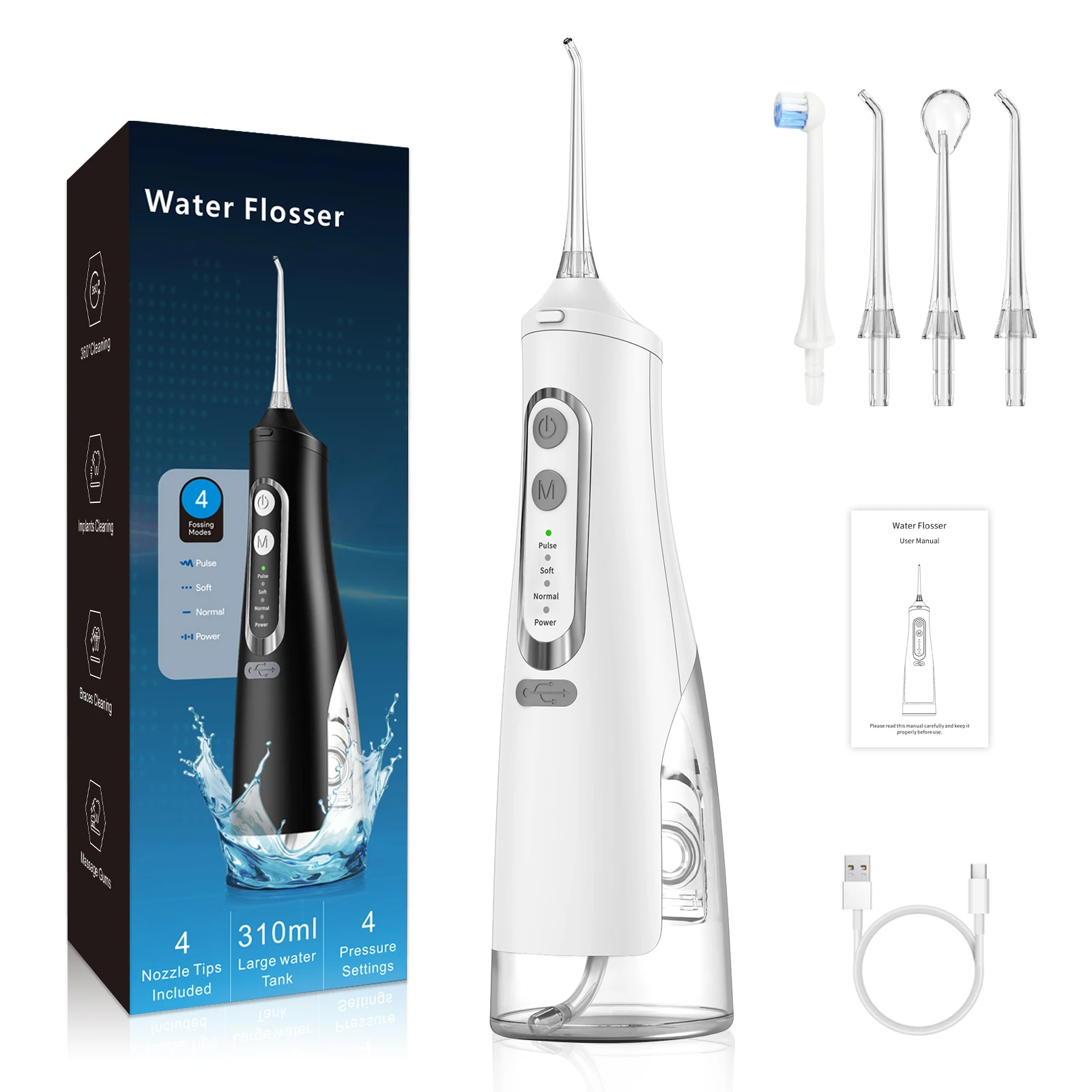 Oral Irrigator Cheap Wholesale IPX7 Waterproof Electric Teeth Cleaning Device Home Travel Denta Floss Water Flosser