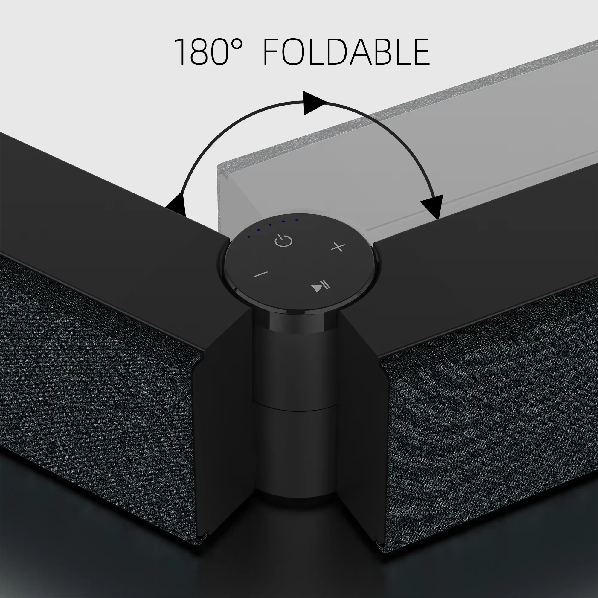 Altoparlante per barra TV Altoparlante wireless con altoparlante creativo pieghevole FM Sistema audio surround per home theater Connessione scheda TF/RCA