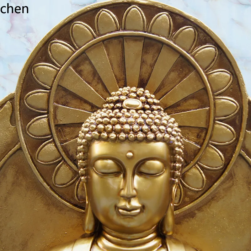 YFY   Buddha Statue Fountain Water Flow Ornament Entrance Office Humidifier Decoration