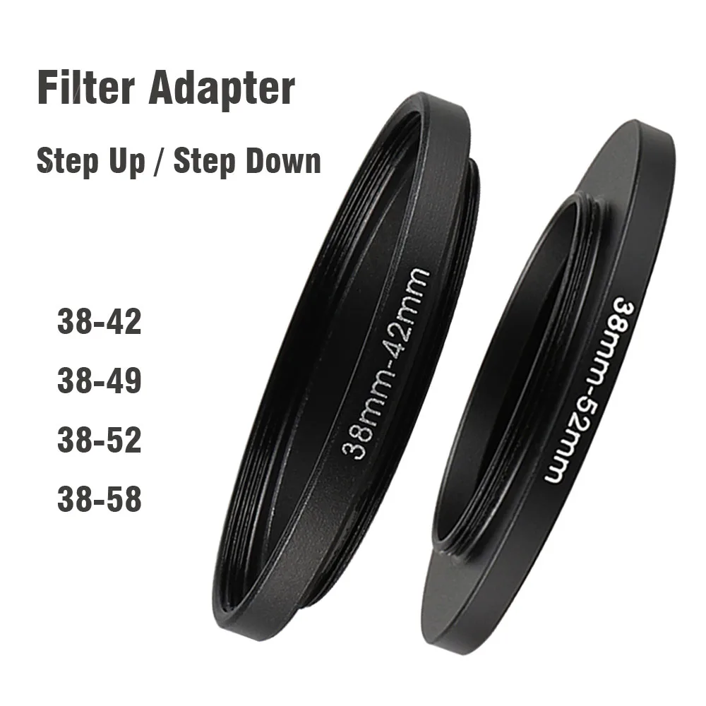 Step Down 52 – 48 mm Adapter Ring 52 mm – 48 mm 52 – 48 mm 52 – 48 mm 52 48 mm Lens Lens Compatible with Nikon Canon Fujifilm Sony Olympus Panasonic Sigma TAMRON TOKINA