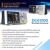 30MHz 125MSa/s Arbitrary Waveform Generator Single Channel 1CH 3.6inch LCD Display Benchtop 14Bits Waveform Generator