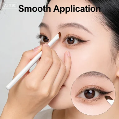 Brocha delineadora profesional ultrafina, ángulo oblicuo fino, cabeza plana, contorno suave, brochas de maquillaje para cejas, herramientas portátiles