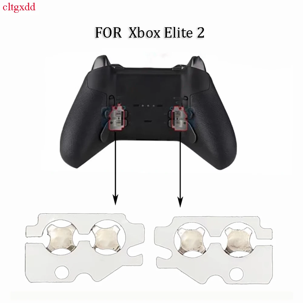 

1 set suitable FOR Xbox Elite 2 handle controller metal paddles, back keys, trigger button stickers, repair parts replacement