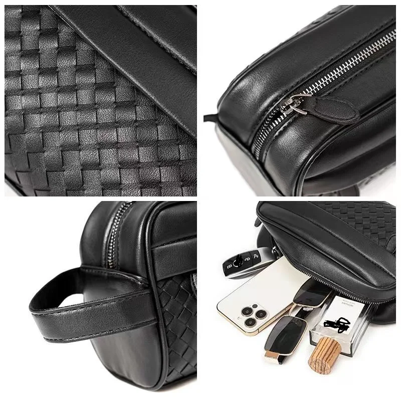 Day clutches PU Handbag gentlemen wash bag hand bag leather men\'s business travel use