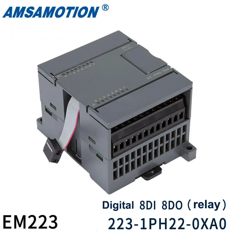 S7-200 PLC uitbreidingsmodule AMSAMOTION, compatibel met Siemens PLC, digitale en analoge uitbreidingsmodule EM223/232/235/231.