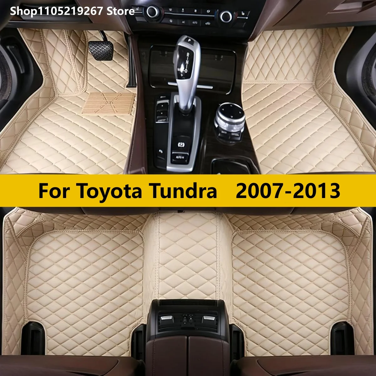 

Car floor mats for Toyota Tundra 2007 2008 2009 2010 2011 2012 2013 Auto Accessories Carpet Pads Full Set Leather Matts