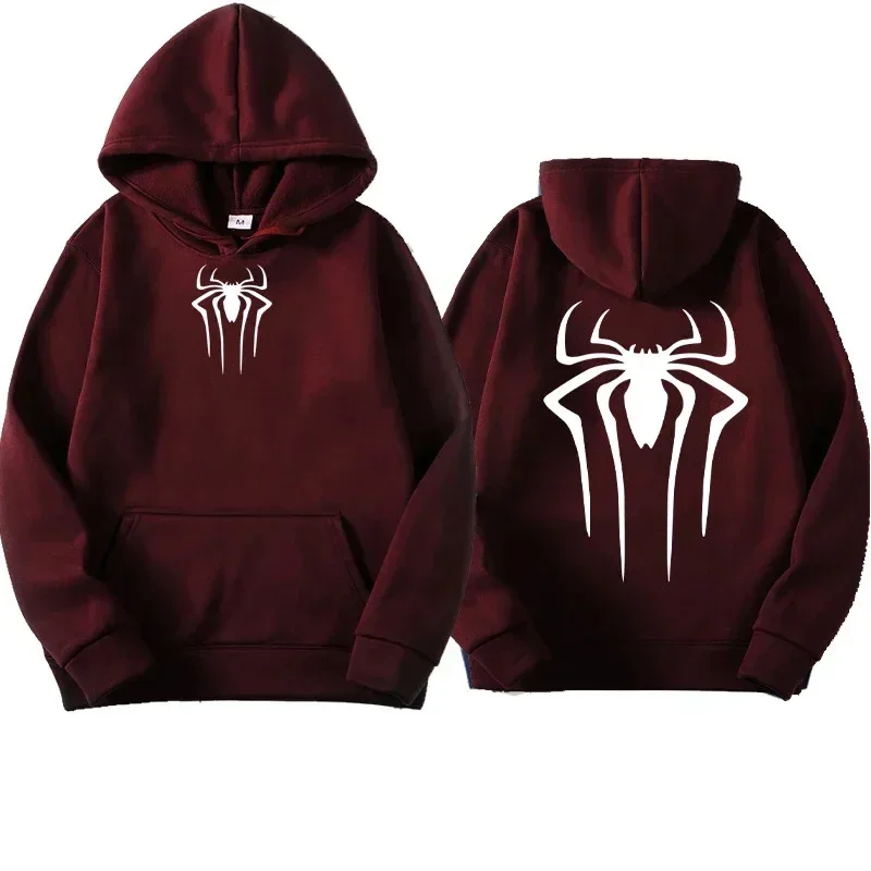 Men's sweatshirt fashion spider print hoodie adult casual sports top autumnandwinter outdoorHarajuku hooded menandwomen clothing - Image 4