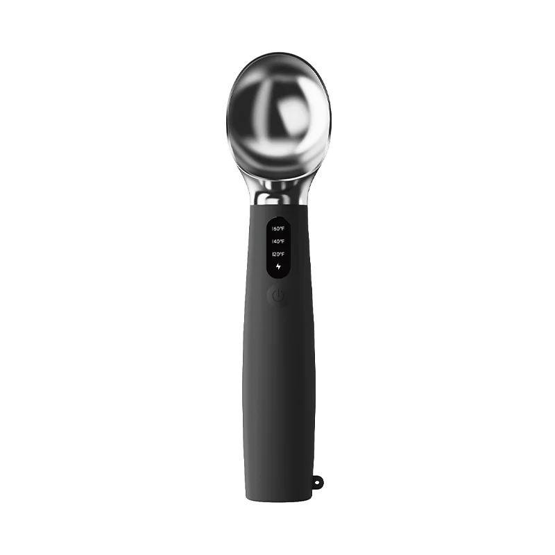 Electric Heated Ice Cream Scoop Automatic Melting Easy Scooping Alloy Self-Heating Spoon Rechargeable Ice Cream Scoop