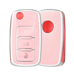 360° Protection Car Key Case Shell For Volkswagen VW Polo Tiguan Passat B5 B6 B7 Golf 5 EOS Scirocco Jetta MK6 Octavia Skoda A5