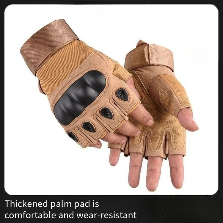 

Tactical Half-Finger Training Gloves: Non-Slip Grip & Durable Design for Cycling, Mountaineering, Fitness and Combat Exercises