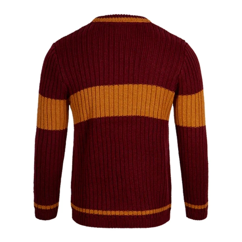 Harri Gryffindor Quidditch sweter bordowy sweter z dzianiny sweter dla kobiet i mężczyzn jesienno-zimowa dzianina Potter najlepsze ubrania