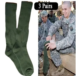 Calcetines tácticos hasta la rodilla – Militares verdes de lana gruesa