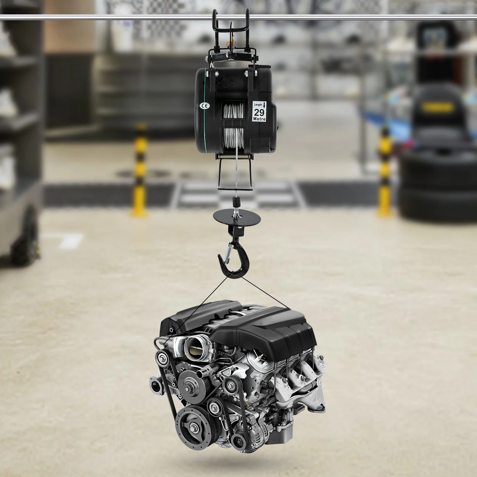 

180W Electric Hoist Electric Hoist with Wired Control Electric Chandelier Hoist
