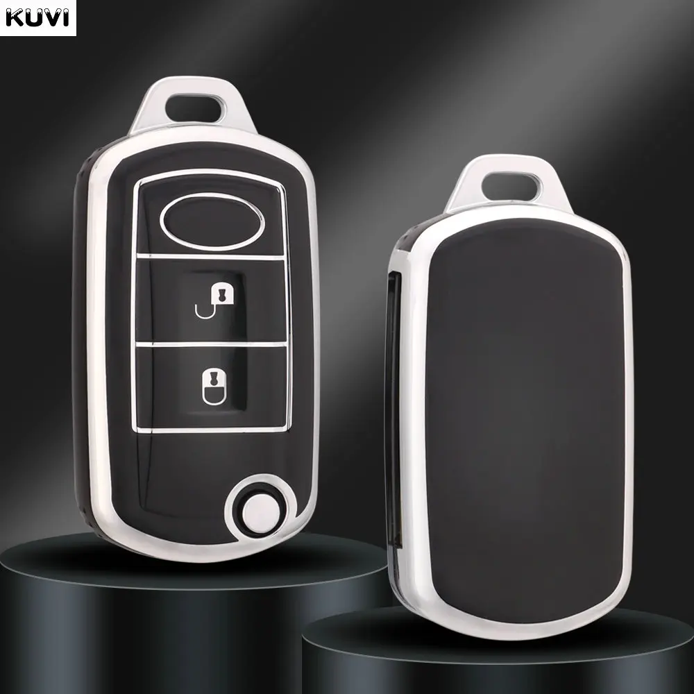 Neue TPU Auto Flip Key Case Cover Shell für Land Rover Range Rover Sport Lr3 Entdeckung 3 3 Knöpfe porträtiert Fob Bag Zubehör