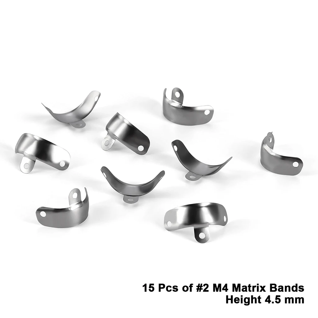 AZDENT Dental-Sektionalmatrizensystem, konturierte 50-teilige Matrizenbänder, M4-Klemmring, R7 Nickel-Titan, D3-Set, Zahnmedizinisches Material – Detail 8
