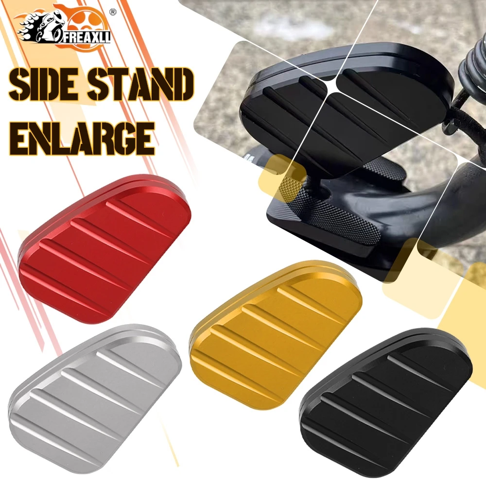 FOR HONDA Cross Cub CC110 CC 110 Motorcycle CNC Foot Side Stand Enlarge Plate Kickstand Extension Support protection Accessories