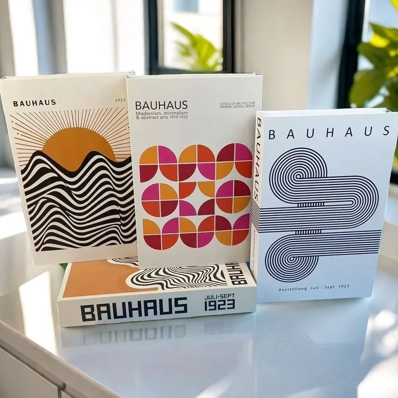 Bauhaus Boho Luxury Fake Book Storage Box Decorative Books Home Decor Picasso Coffee Table Bedroom Ornament Interior Decoration