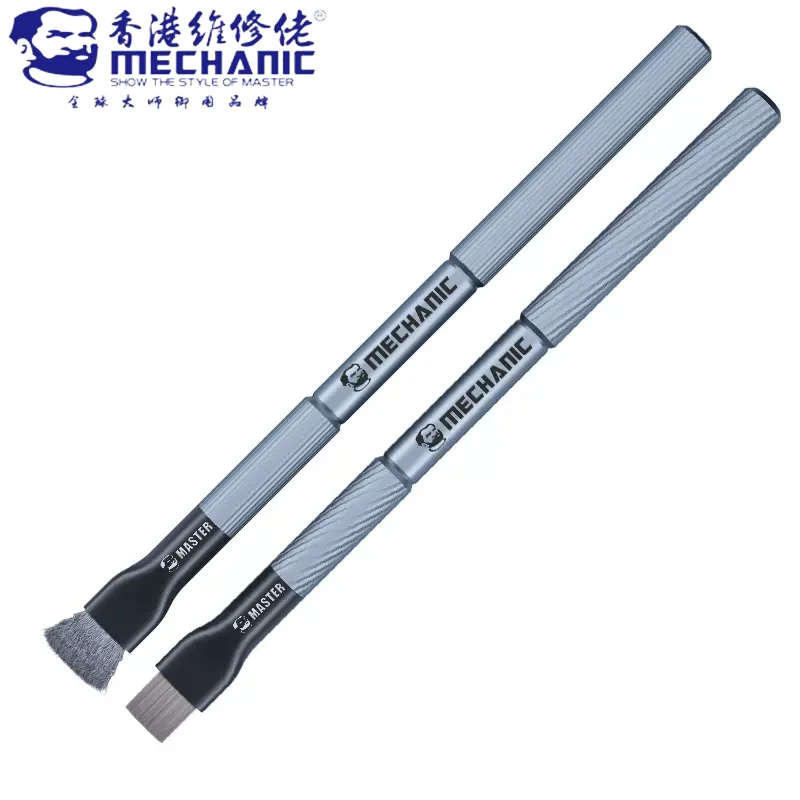 MECHANIC Steel/Fur Anti Static Cleaning Brush for Mobile Phone Computer Motherboard IC Chip Repair Cleaning Hand Tools