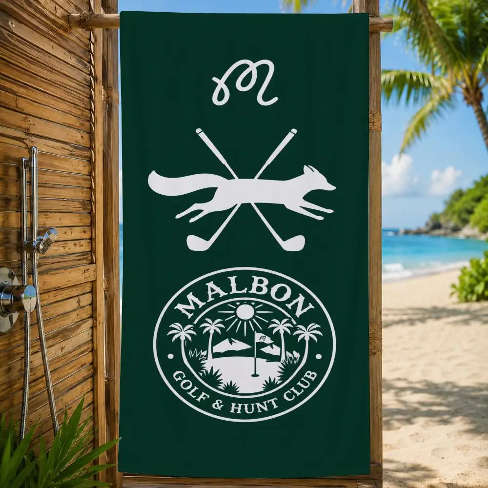 Marke Malbon Golfhandtuch, großes bedrucktes, schnell trocknendes Mikrofaser-Strandtuch, Gesichtstuch, weich, leicht, für Fitness, Camping, Spa – Detail 31