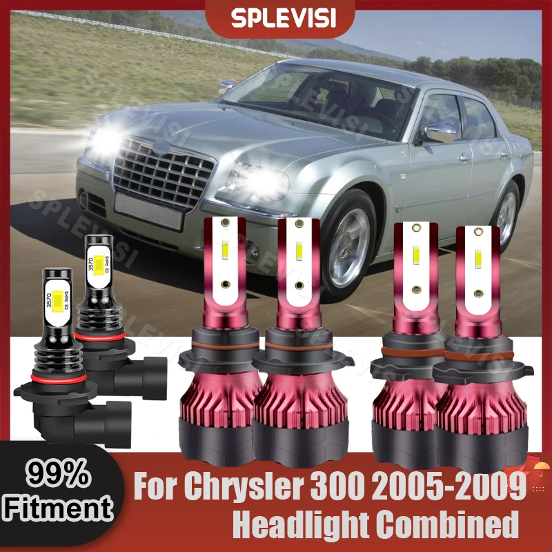 

Сменная комбинация фар для Chrysler 300 2005 2006 200 2008 2009 K, белая лампа головного света, противотуманная лампа, комплект для переоборудования