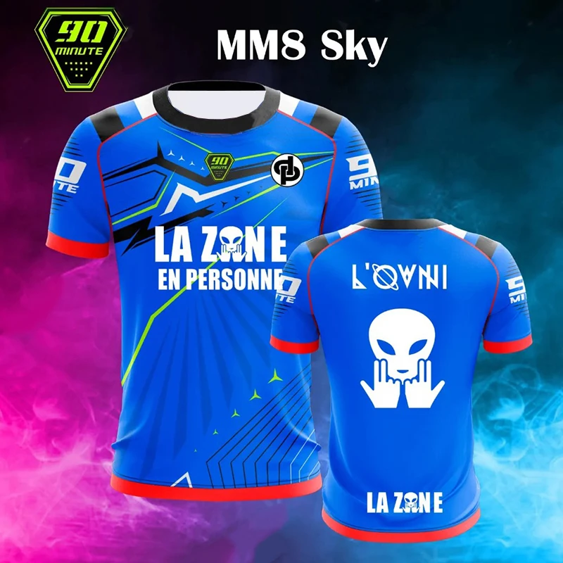 Summer 90 Minute Quick Drying Outdoor Sports Men's 3d Printed Jersey Mm9 Series Jul Football Jersey Super Large Fitness T-Shirt
