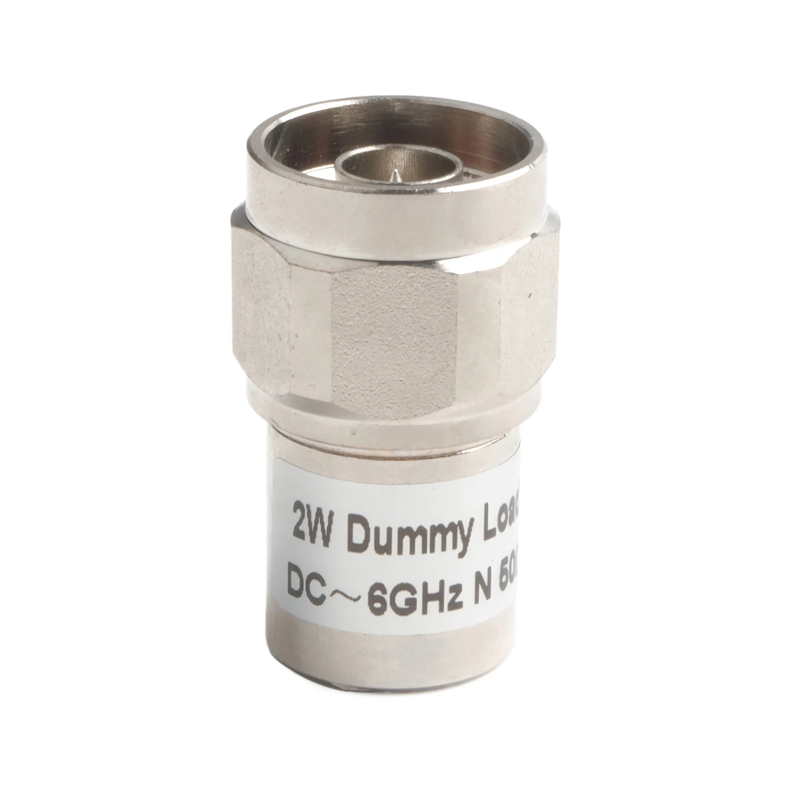 N Type RF Matched Load 50 Ohm 2W DC to 6GHz Coaxial Terminal Adapter with N Male Port for Low VSWR Signal Absorption