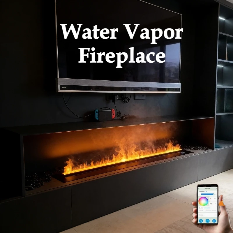 

Smart Wall Mounted Freestanding Water Vapor Fireplace Humidifier Function 3d Steam Fireplace App Control Slim Design fire place