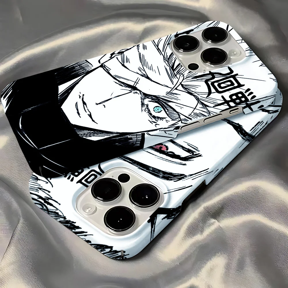 Anime Jujutsus Kaisens Phone Case for iPhone 16 15 14 13 12 11 Pro Max XS XR XSMax 6 7 8 Plus Glossy HD Hard PC Cover
