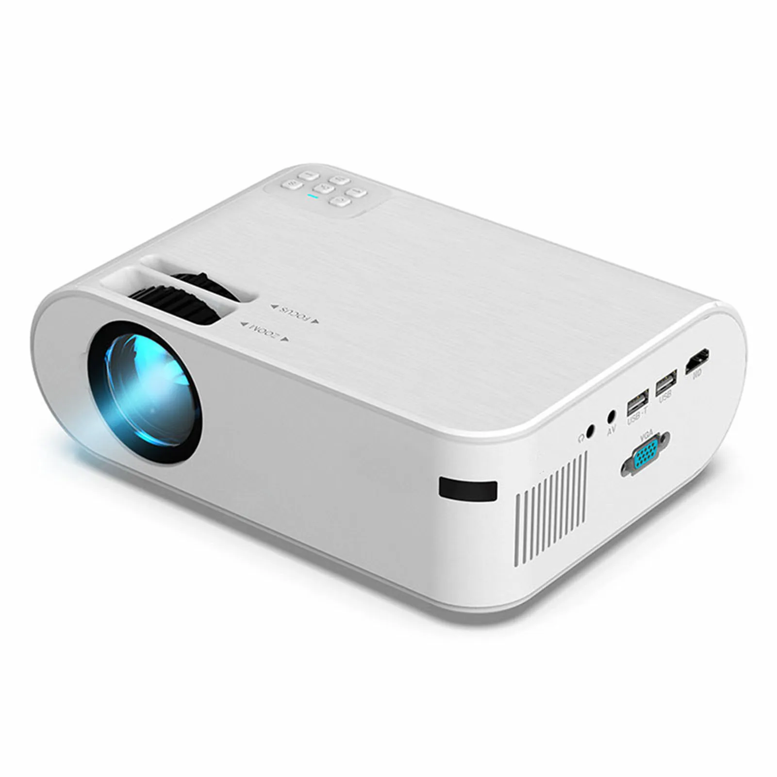 Portable Mini Projector Smart HD Projector Multifunctional Wireless Video Beamer for Home Office EM88