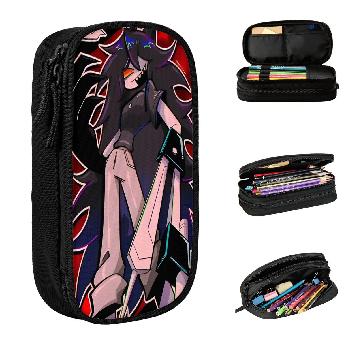 Cool Miss Circle Pencil Case Fundamental Paper Education Pencilcases Pen for Student Large Storage Bags Students School Gift