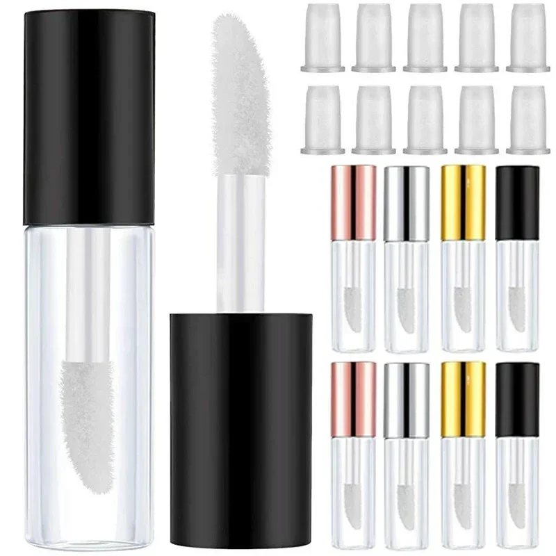 10 Pcs/lot 2 ml Clear Lip Gloss Tube Refillable Mini Empty Lip Balm Bottles Lipstick Containers for Women Girls DIY Makeup