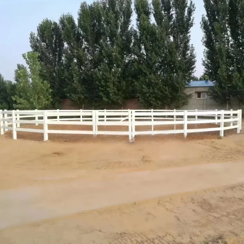 White PVC Privacy Fence Vinyl Fence Panels Outdoor PVC Coated Horse Fence for Farm