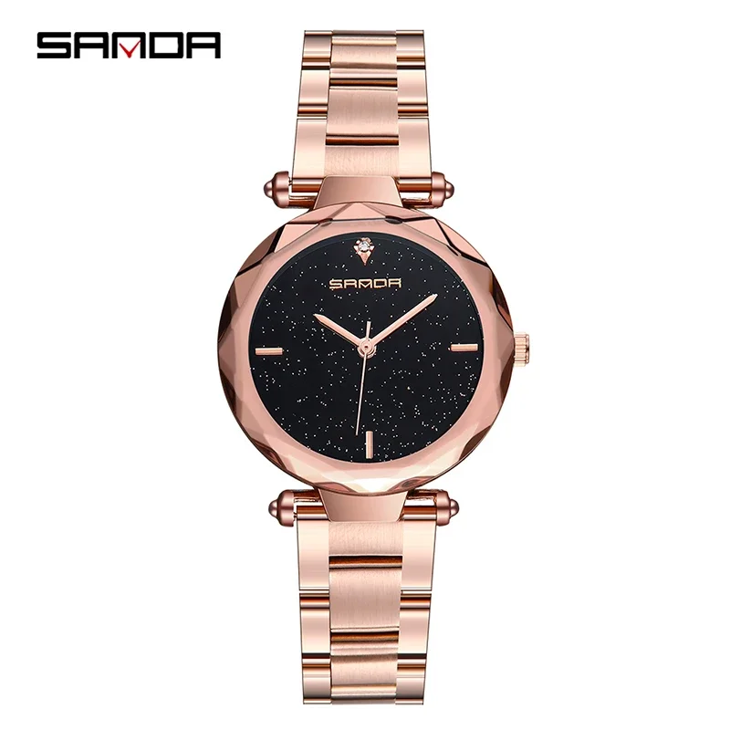 2018 Luxury Brand Rose Gold Watches Women Fashion Quartz Starry Sky Dress Waterproof WristWatch Casual Clock Relogio Feminino