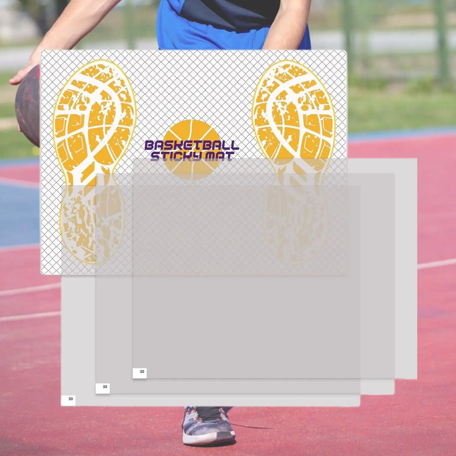 الحصير لزجة للأحذية كرة السلة الحصير لزجة للأحذية عدم الانزلاق 45x33 سنتيمتر كرة السلة حذاء قبضة الوسادة ﻿