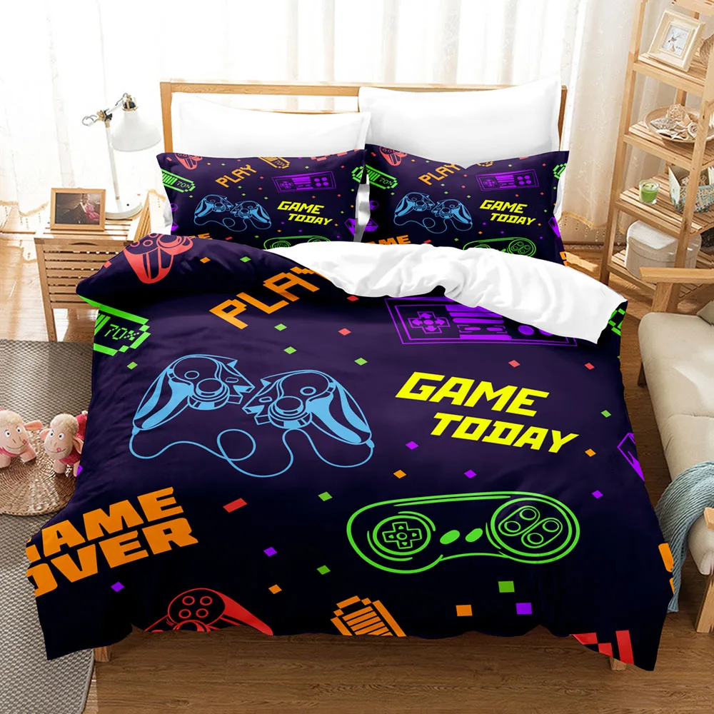 Video Game Bedding Sets 2025 Single Double King Size Duvet Cover Set With Pillowcases No Comforter Birthday Gift For Boys