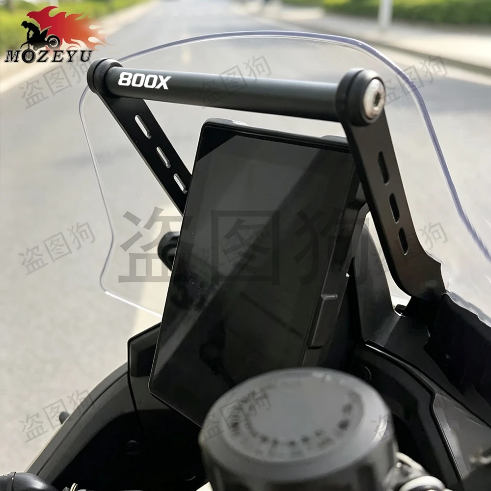 Motorradzubehör Windschutzscheiben-Navigations-Querstange GPS-Handyhalterung Verlängerungshalterung für KOVE 800 X PRO Rally