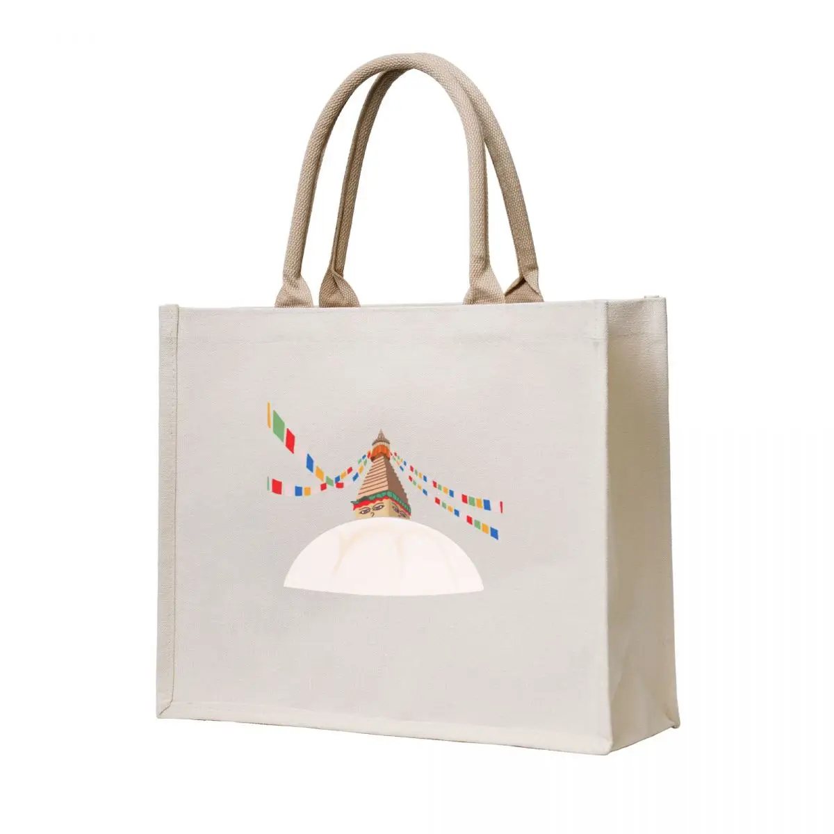 

Buddha Boudha Swayambhu Gift for Nepal Nepalese Nepali V-Neck T-Shirt Tote Bag university shopper bag tote bag university