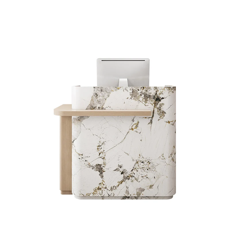 مكتب استقبال تخزين إيطالي، مكاتب استقبال بسيطة وحديثة من الشمال، توفير المساحة، أثاث مكتبي Mostrador