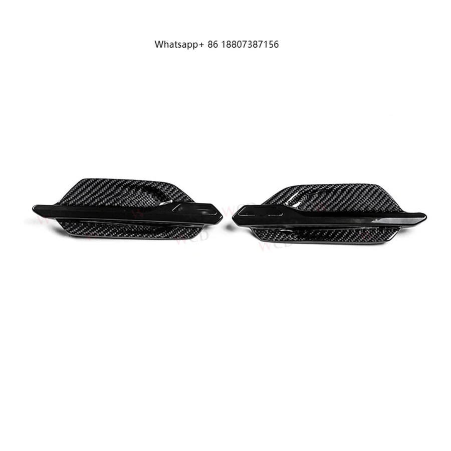 

Real Carbon Fiber Front Side Fender Vents Cover forBMW M2 F87 2016+ New Bumper Trim Body Kit Side Air Fender Vent Cover