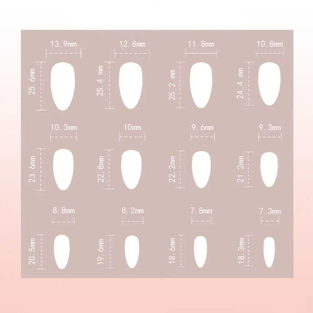 

Маникюр Длинные миндалевидные накладные ногти Французская Аврора Пресс на ногти Съемные накладные ногти DIY