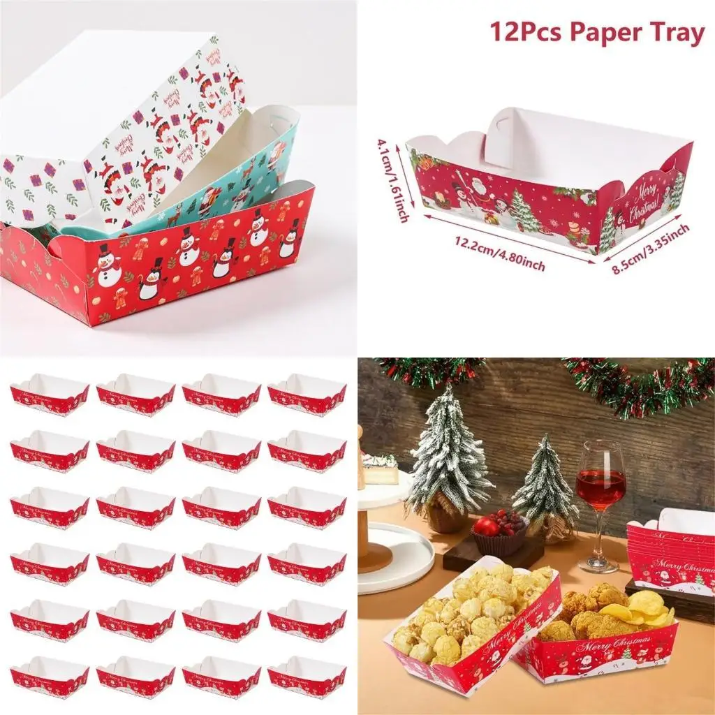 

Holiday Season Paper Snacks Boxes Alternative For Christmas Gatherings Event Q5WC
